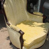 Sturdy Chairs on Hollywood Regency Chair Original Fabric No Stains Sturdy   Hipswap